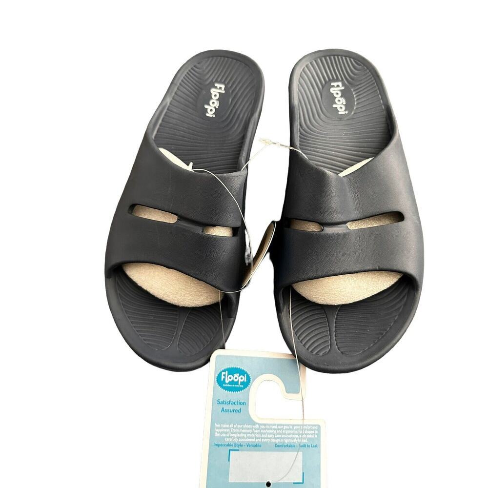 Floopi Unisex Adult's Lightweight Slide Sandals Size 9 Navy